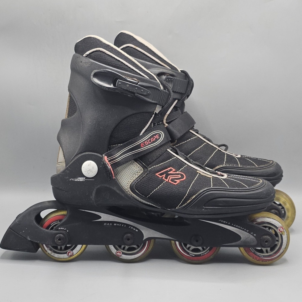 Vintage K2 Escape M Inline Skates Rollerblades Pair Men's Size 12 S-04104-B